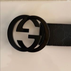 Black Gucci Belt